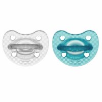 Set 2 suzete ortodontice Chicco Physioforma Luxe pentru bebelusi, 16-36 luni, Silicon moale, Fara BPA, Gri - 1