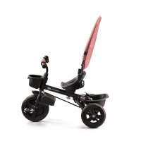Tricicleta pentru copii Kinderkraft Aveo Rose Pink de la 9 luni, cu sezut rotativ, suport pentru picioare, maner cu control al directiei, gentuta si cos pentru accesorii - 7
