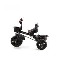 Tricicleta pentru copii Kinderkraft Aveo Rose Pink de la 9 luni, cu sezut rotativ, suport pentru picioare, maner cu control al directiei, gentuta si cos pentru accesorii - 8