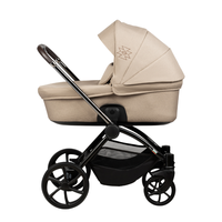 Carucior pentru copii Buba Kanatitza Nougat 2 in 1 cu suspensii, scaun reversibil, rucsac, suport pahar, plasa insecte si husa ploaie - 1