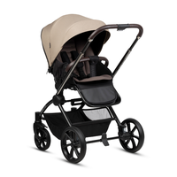 Carucior pentru copii Buba Kanatitza Nougat 2 in 1 cu suspensii, scaun reversibil, rucsac, suport pahar, plasa insecte si husa ploaie - 2
