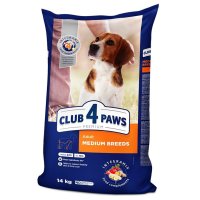 Hrana uscata premium caini, Club 4 Paws Adult Mediu, Pui, 14 kg - 1