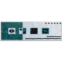 Brau decorativ ceramica Zafra Verde 8 x 25 pentru baie si bucatarie - 1