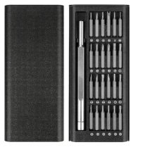 Set Surubelnite de Precizie 24 in 1 cu Trusa de depozitare Neagra - 1