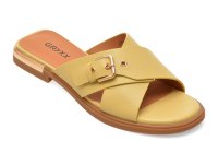 Papuci GRYXX galbeni, JL75, din piele naturala - 1