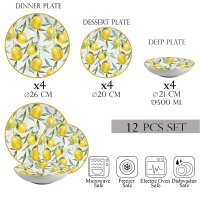 Set de Veselă Limone di Lusso - 12 Piese pentru 4 Persoane - 2
