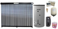 Sistem solar premium presurizat, panou Fornello 30 Tuburi Heat Pipe, Boiler termoelectric cu doua serpentine Eldom FV20060S21, 3000 W, 200 l, grup pompare, controller, vas expansiune, antigel, supapa, aerisitor - 1