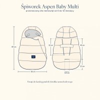 Sac de dormit La Millou Baby Multi Royal Navy pentru carucior - 3