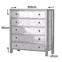 Dulap Dressing Rio Alb - 4