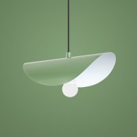 Candelabru Opviq din metal, menta, inaltime reglabila 17-106 cm - 5