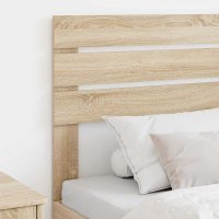 Tablie de pat cu LED albastru inchis, 147x16x78/88 cm din catifea - 4