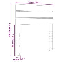 Tablie de pat cu LED albastru inchis, 147x16x78/88 cm din catifea - 10