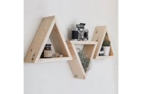 Raft de perete, Pako Word, Lemn, 33x9x29 cm - 3