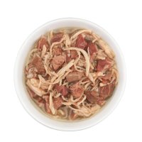 SCHESIR After Dark, Pui și Vită, conservă hrană umedă fără cereale pisici, (în supă), 80g - 3