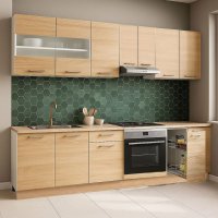 Set de Bucatarie Germania 240 cm, 9 Corpuri cu Blat Gros Sonoma - 1