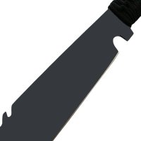 Maceta de vanatoare IdeallStore®, Eagle Knife, 49.5 cm, otel inoxidabil, negru, teaca inclusa - 2