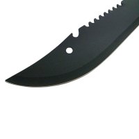 Maceta de vanatoare IdeallStore®, Eagle Knife, 49.5 cm, otel inoxidabil, negru, teaca inclusa - 4