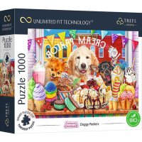Puzzle Trefl Prime UFT Cuteness Overload - Petrecerea catelusilor, 1000 de piese - 1