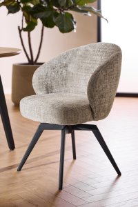 Scaun dining Darlene V1 gri, rotativ 360°, 80 x 58,5 x 60 cm - 2
