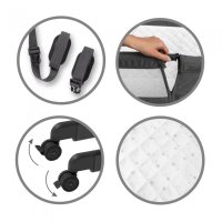 Patut Kidwell SNUZZY cu laterala culisanta, gri inchis - 3