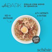 SCHESIR After Dark, Pui și Ou de Prepeliță, conservă hrană umedă fără cereale pisici, (în supă), 80g - 6