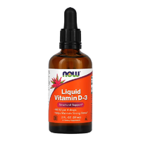 Vitamina D-3 Lichida, 100 IU/picatura, 59 ml, Now Foods - 1