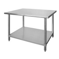 Masa de lucru profesionala inox, Profi Line, blat de lucru si polita inferioara ranforsate, L/l/H-1200x600x850 mm - 1