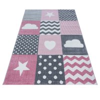 Covor Kids Roz V6 140x200 cm - Ideal pentru Camera Copiilor - 3