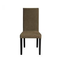Scaun living TEO, picioare lemn wenge, stofa z kaki, 46x60x98 cm - 1