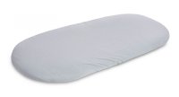 Cearceaf pentru saltea de patutlandou copii Sensillo 90x40cm,din bumbac jersey cu elastic roata Gri - 2