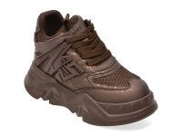 Pantofi sport GRYXX maro 2901 din material textil si piele naturala pentru femei active - 1