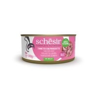 SCHESIR, Ton și Șuncă, conservă hrană umedă pisici, (în aspic), 140g - 2