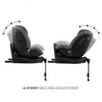 Scaun auto Kinderkraft Xrider 2 Grey, i-size, 40-150 cm, rotativ, spatar reglabil, SPS, tetiera ajustabila - 11