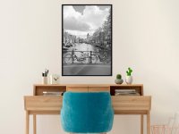 Poster - Bicycles Against Canal, cu Ramă neagră, 30x45 cm - 2