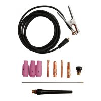 Set de accesorii TIG GIS 200 Gude 41690, 9 piese esentiale pentru sudura - 1
