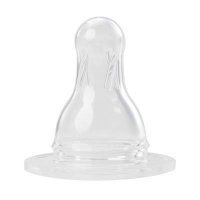 Tetine rotunde din silicon pentru ceai Baby Nova, 0-24 luni, set de 2 bucati - 1