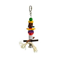 Jucarie pentru Pasari Nimfa-Agapornis cu Clopotel 27cm - Model 88561 - 1