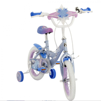 Bicicleta pentru copii Huffy Frozen, 14 inch, cu roti ajutatoare, claxon, varsta 4-6 ani, scaun si ghidon reglabile pe inaltime, anvelope cu profil gros - 2