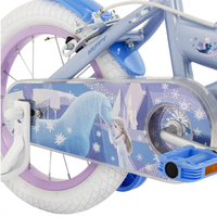 Bicicleta pentru copii Huffy Frozen, 14 inch, cu roti ajutatoare, claxon, varsta 4-6 ani, scaun si ghidon reglabile pe inaltime, anvelope cu profil gros - 5