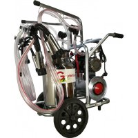 Aparat de muls Vaci Gardelina T240 IN IC, 40L INOX, 2 posturi 180 l/min, 16-20 bovine pe ora - 1