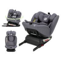 Scaun auto i-Size Capella Grey, Isofix, rotire 360 grade, 40-150 cm, de la 0 luni la 12 ani - 4