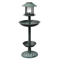 Fantana decorativa pentru pasari cu panou solar - 1