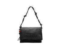 Geanta DESIGUAL neagra, SAXP61, din piele ecologica - 1