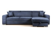 Colțar Extensibil BELLAGIO, șezlong interschimbabil, cu ladă de depozitare, cu tetiere reglabile, 280x170x100 cm - 1