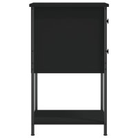 Noptiera Neagra din Lemn Compozit, 32x42x70 cm - 7