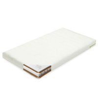 Saltea pentru patut, New Baby, Classy, 120x60x12 cm, Cu Aloe Vera, Compozitie Visco-Molitan-Cocos, Hipoalergenica si antibacteriana, Cu husa detasabila, Alb - 1