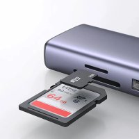 Adaptor multifunctional 7-in-1 UGREEN USB-C, 2 x USB 3.2, 1 x HDMI 4K, 1 x USB-C PD 100W, 1 x Ethernet 1Gbps, Gri - 3