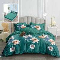 Lenjerie de pat din finet, 6 piese, cu husa pentru saltea - 160x200 si 180x200 (hf6p230) - 1