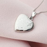 Medalion in forma de inima cu fotografii - Angel Sparkle - Argint 925 - 1