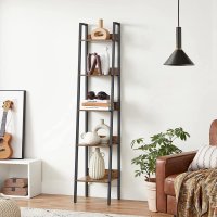 Raft, Vasagle, Maro-Negru, 33.8x30x170 cm - 1
